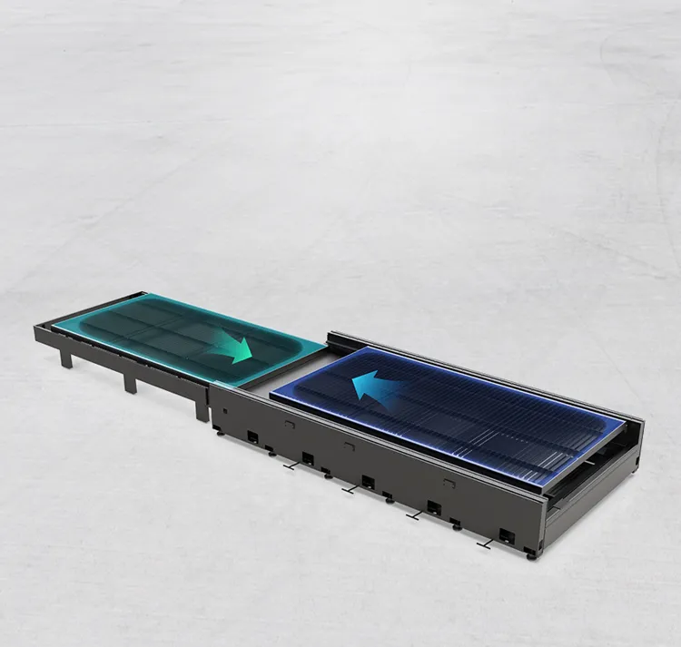 Doble mesa de intercambio de la máquina láser Serie GAR