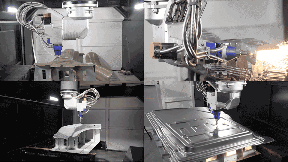 Mesa giratoria de la máquina de corte láser 3D GKS-M