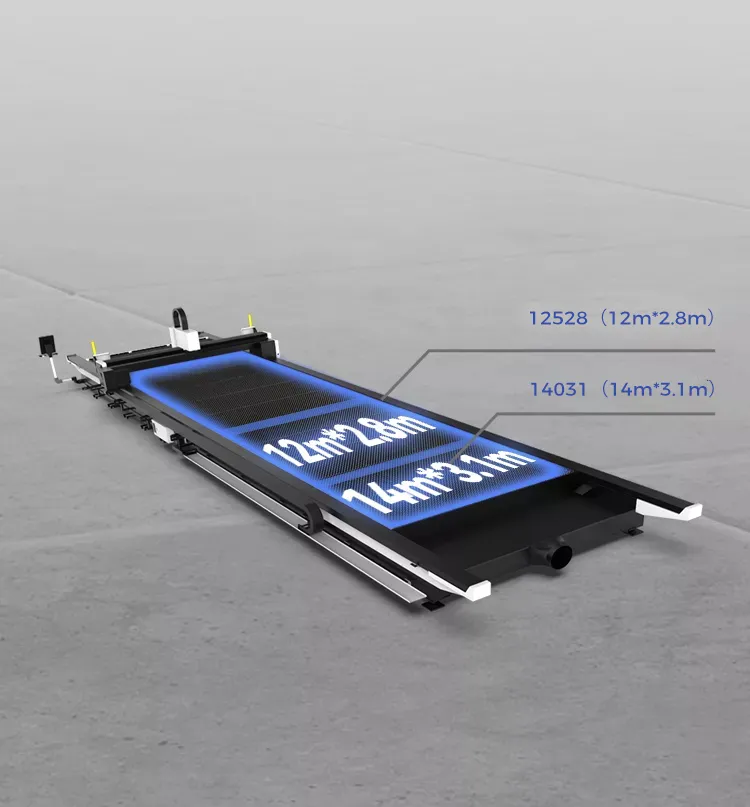 Cortadora láser para placas metálicas de gran tamaño