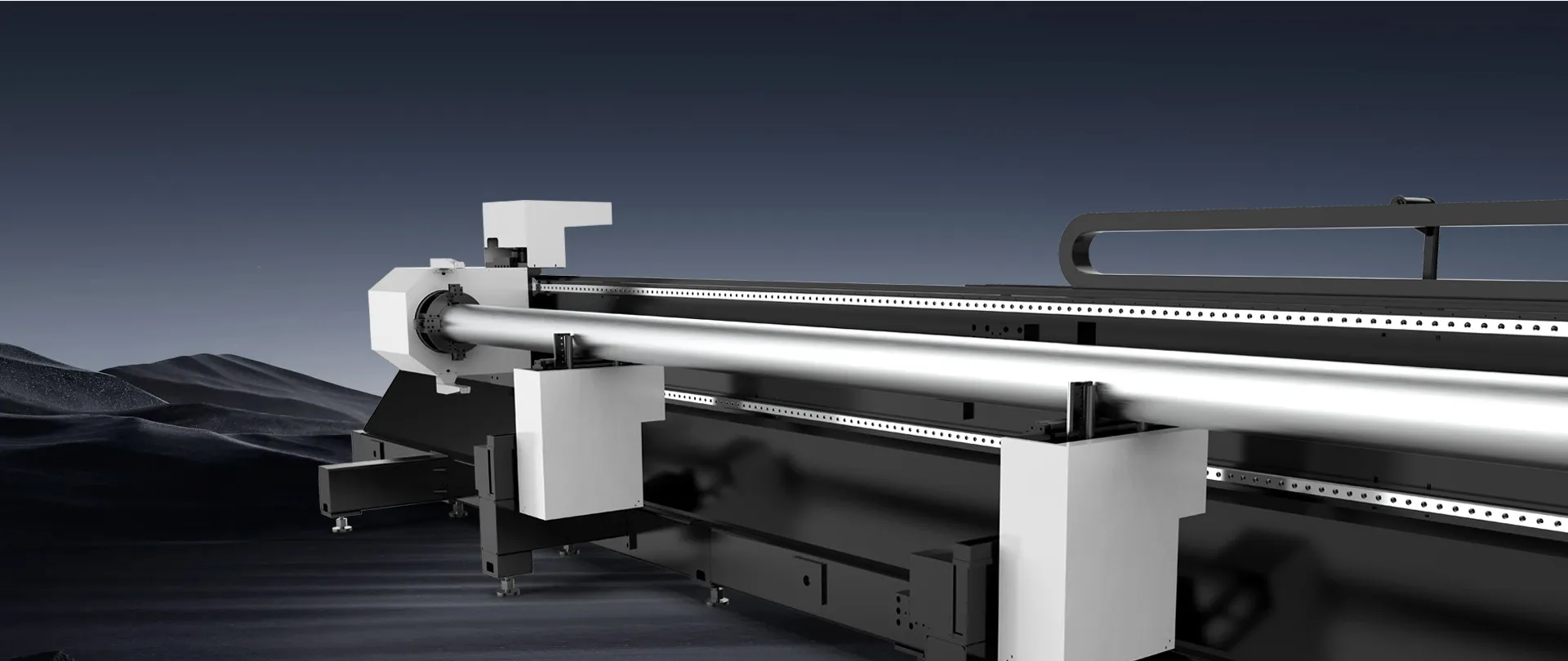 Soportes automáticos de rodillos para tubos largos