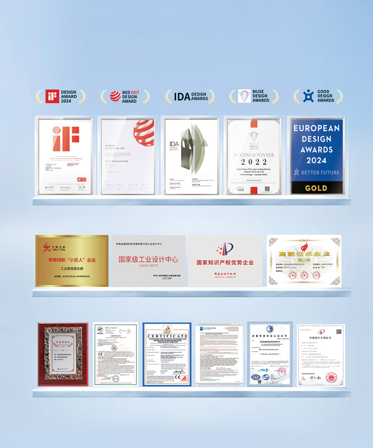 Honores y certificaciones de GWEIKE Laser