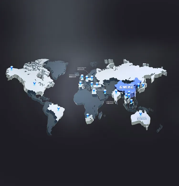 Presencia global de GWEIKE Laser