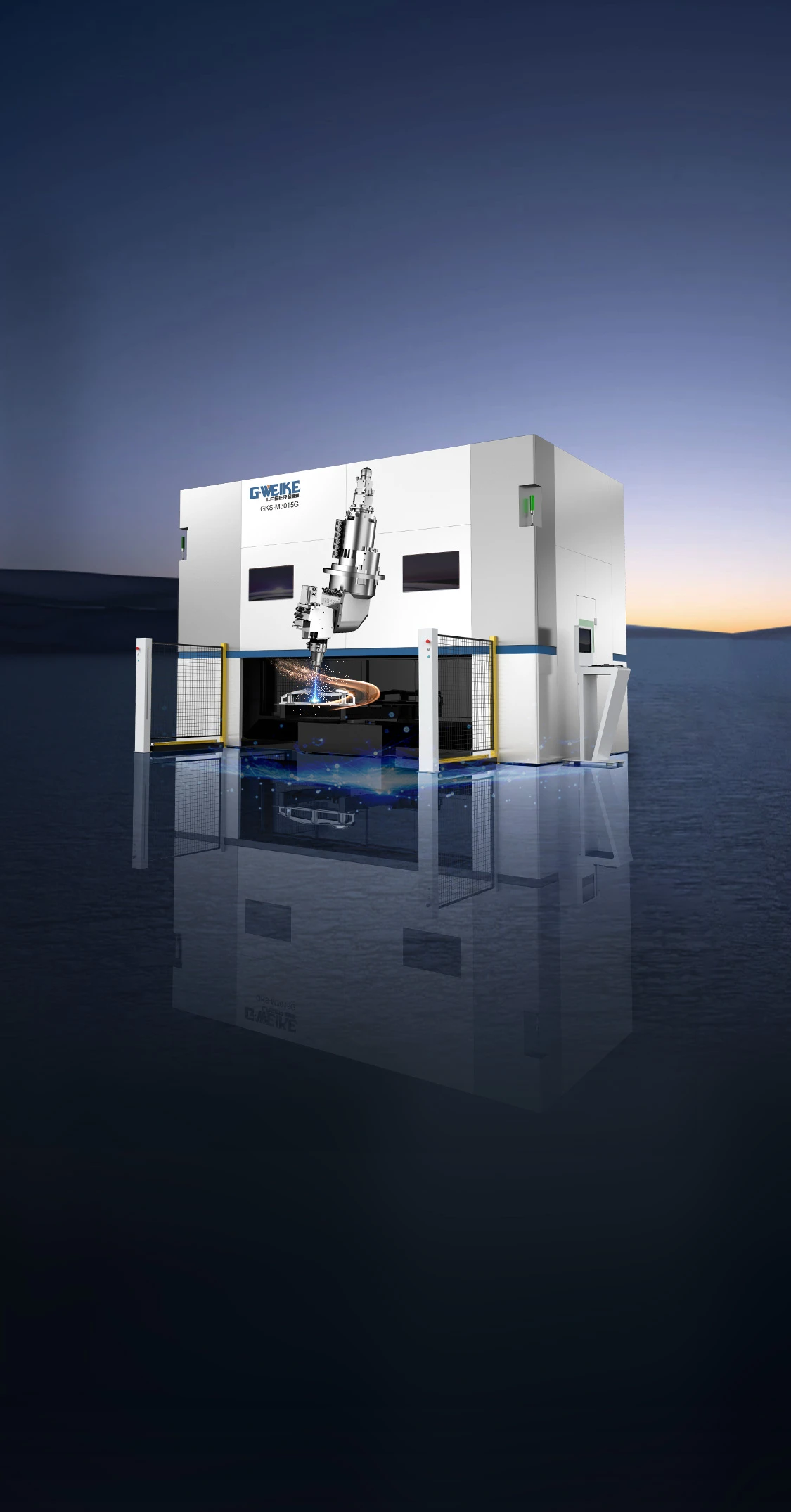 GKS-M3015G máquina de corte láser 3D de cinco ejes 