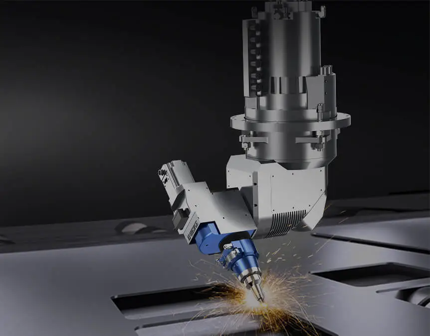 Corte láser 3D de cinco ejes para piezas metálicas
