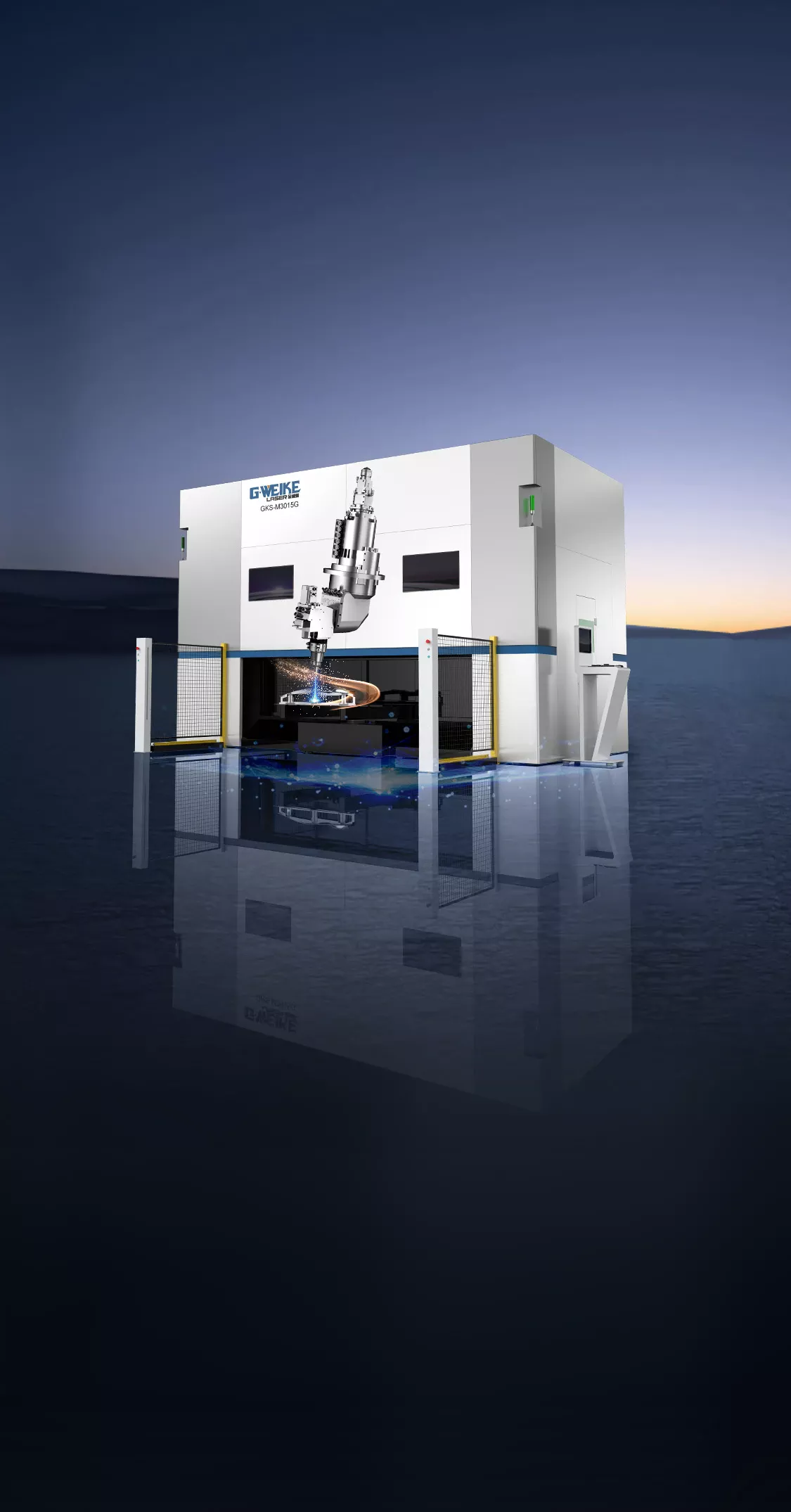 GKS-M3015G máquina de corte láser 3D de cinco ejes 
