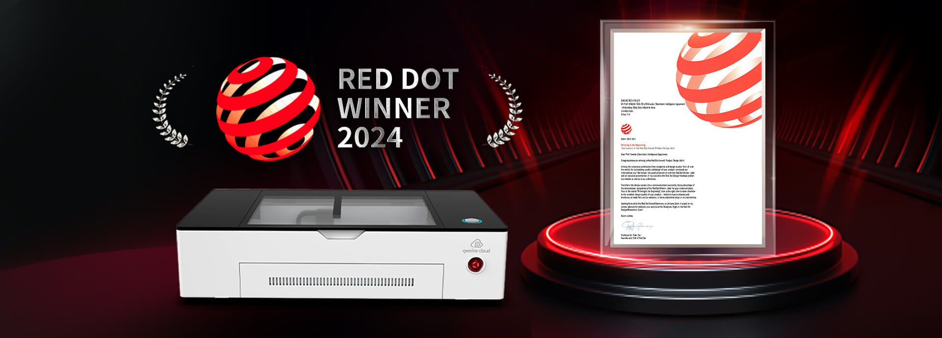 GWEIKE Laser gana el Red Dot Award: Product Design 2024